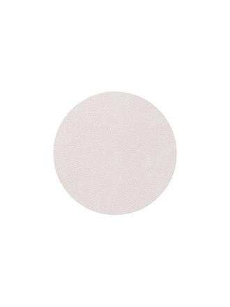 LIND DNA | Leder Untersetzer rund 10cm Oyster White