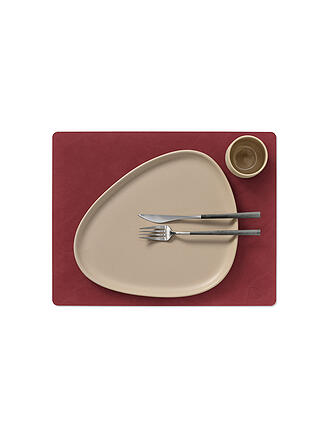 LIND DNA | Tischset SQUARE 35x45cm Nupo Eckig Red 