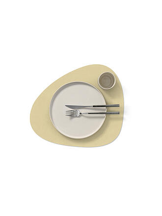LIND DNA | Tischset 37x44cm CORDUROY OVAL Lemon Sorbet