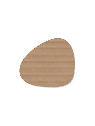 LIND DNA |  Glasuntersetzer 11x13cm CORDUROY OVAL Nougat
