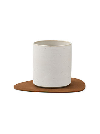 LIND DNA |  Glasuntersetzer 11x13cm CORDUROY OVAL Nature