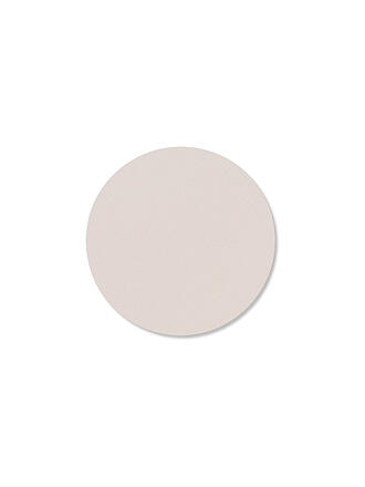 LIND DNA | Leder-Untersetzer rund NUPO 10cm Soft Nude