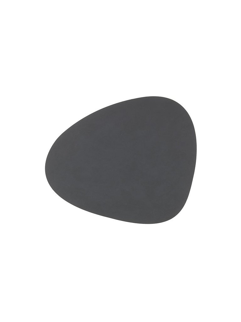 LIND DNA Leder-Platzset Nupo oval 37x44cm grau