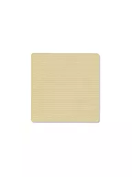LIND DNA |  Glasuntersetzer 10x10cm CORDUROY ECKIG Light Grey | beige