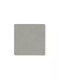LIND DNA |  Glasuntersetzer 10x10cm CORDUROY ECKIG Light Grey | hellgrau