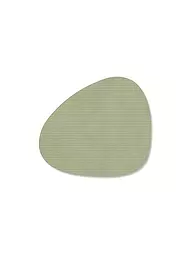 LIND DNA |  Glasuntersetzer 11x13cm CORDUROY OVAL Nature | olive