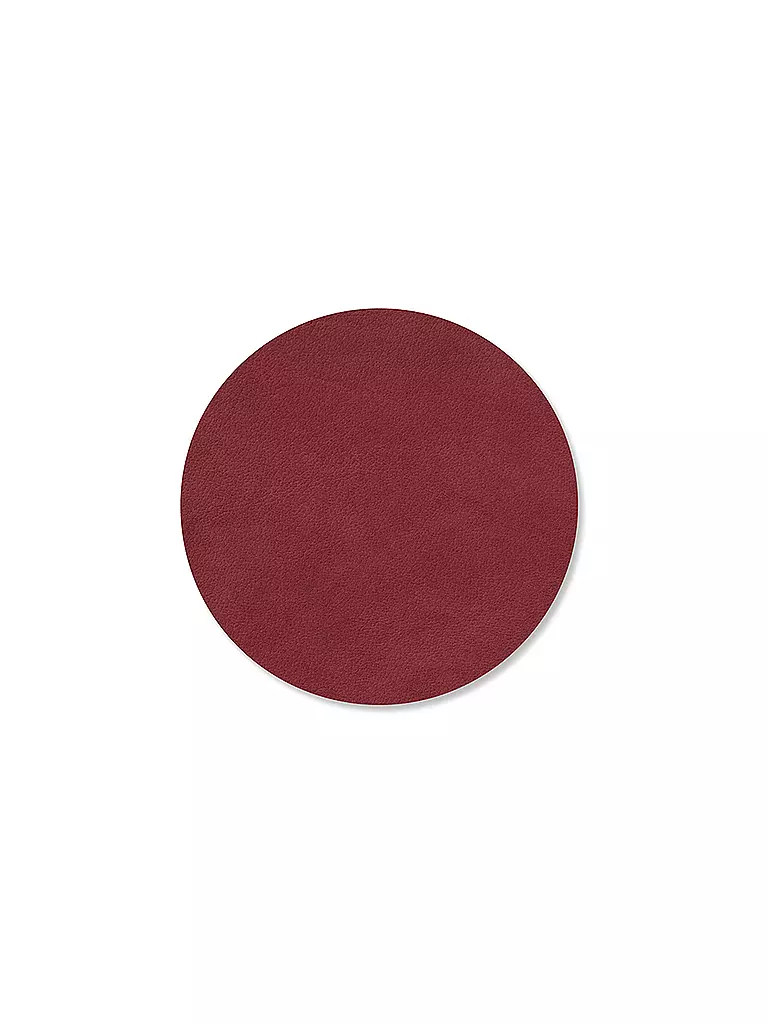 LIND DNA | Glasuntersetzer 10cm CIRCLE Yellow  | rot