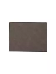 LIND DNA | Leder-Platzset "Nupo" eckig 35x45cm | braun