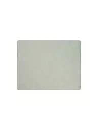 LIND DNA | Leder-Platzset "Nupo" eckig 35x45cm | olive