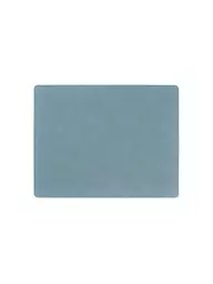 LIND DNA | Leder-Platzset "Nupo" eckig 35x45cm | hellblau
