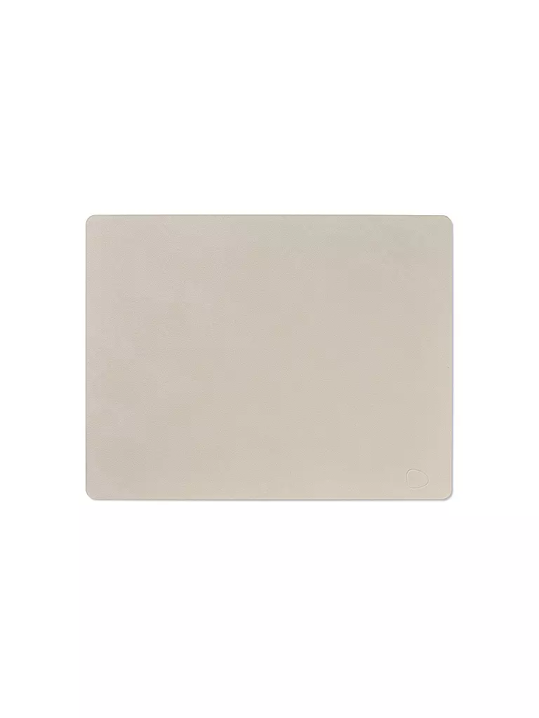 LIND DNA | Leder Tischset NUPO 35x45cm Oyster White | creme