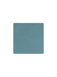 LIND DNA | Leder-Untersetzer eckig 10x10cm Pastel Green | hellblau