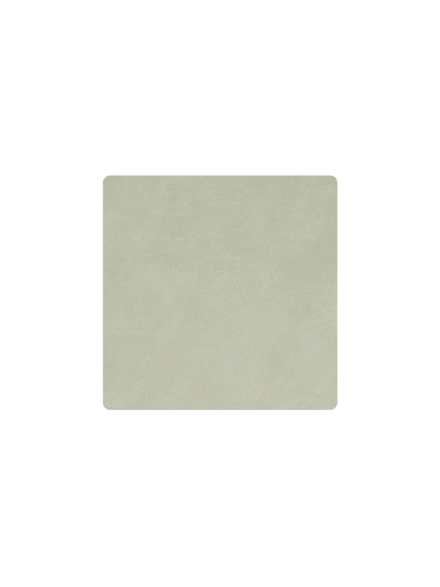 LIND DNA | Leder Untersetzer eckig 10x10cm Caviar | olive
