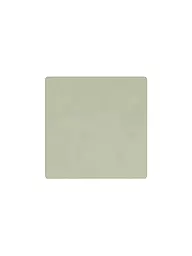 LIND DNA | Leder-Untersetzer eckig 10x10cm Pastel Green | olive
