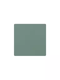 LIND DNA | Leder-Untersetzer eckig 10x10cm Pastel Green | hellgrün