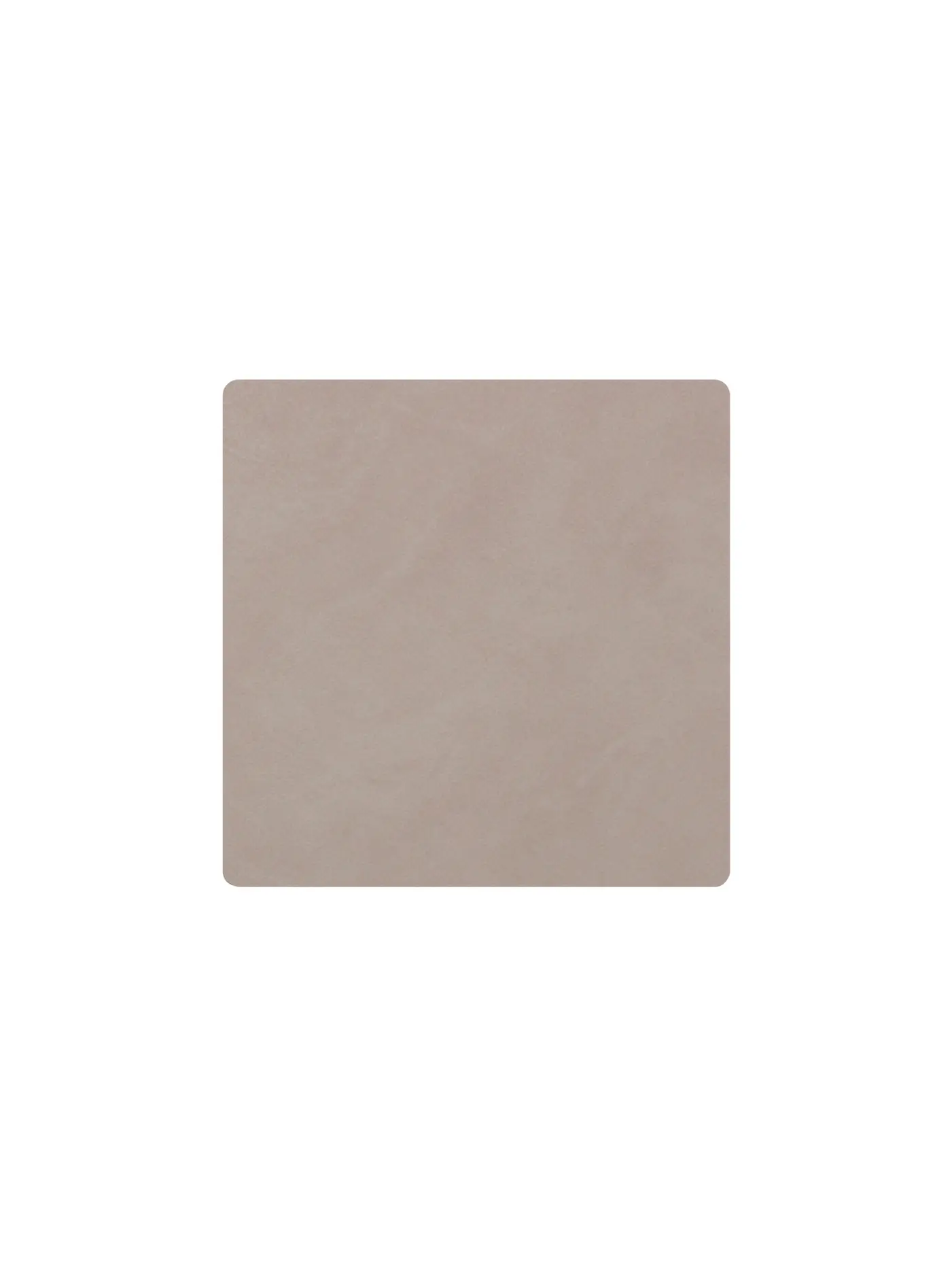 LIND DNA | Leder Untersetzer eckig 10x10cm Caviar | hellgrau