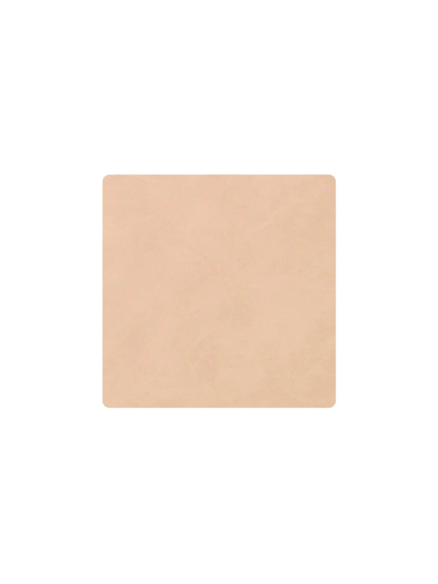 LIND DNA | Leder Untersetzer eckig 10x10cm Caviar | camel