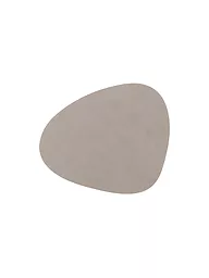 LIND DNA | Glasuntersetzer 11x13cm CURVE Nupo Oval Yellow  | hellgrau