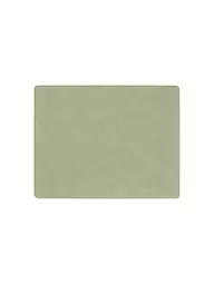 LIND DNA | Tischset 35x45cm CORDUROY ECKIG Light Grey | olive