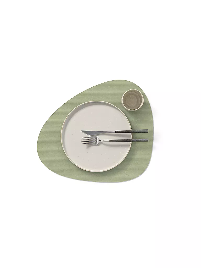 LIND DNA | Tischset 37x44cm CORDUROY OVAL | olive