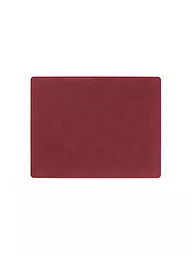 LIND DNA | Leder-Platzset "Nupo" eckig 35x45cm | rot