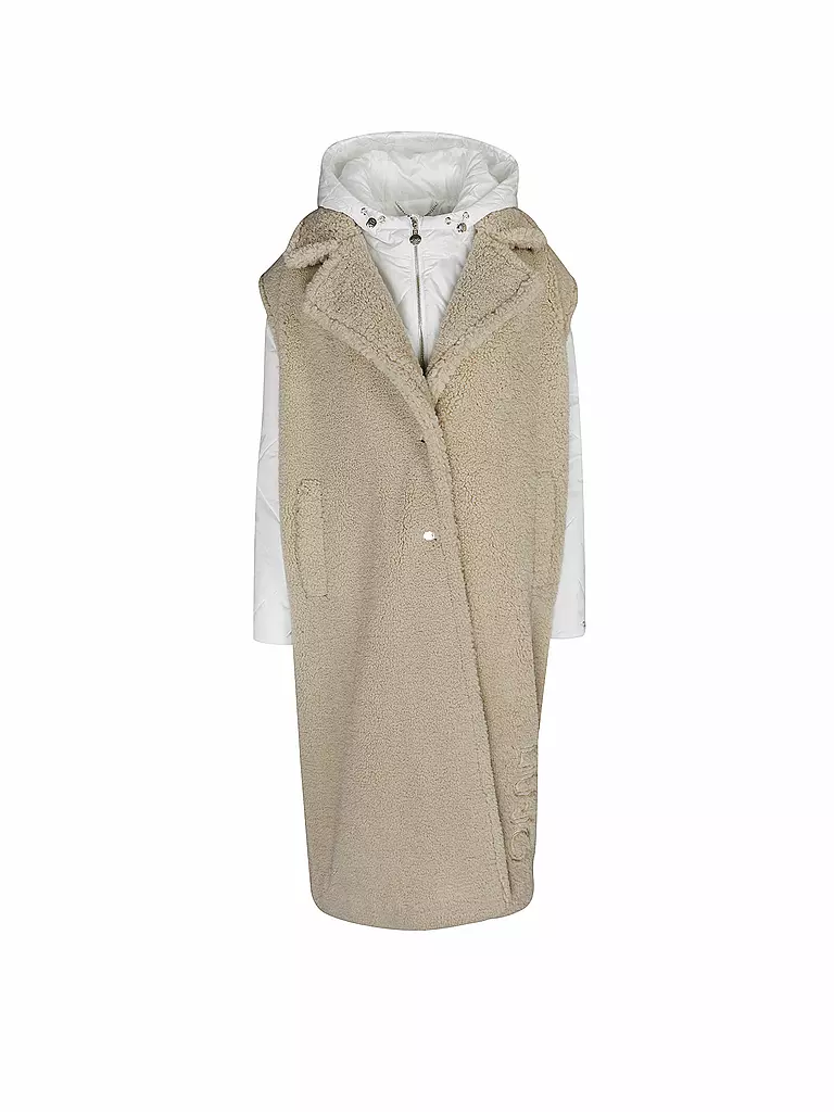 LIU JO | Gilet in Felloptik 2 in 1  | beige