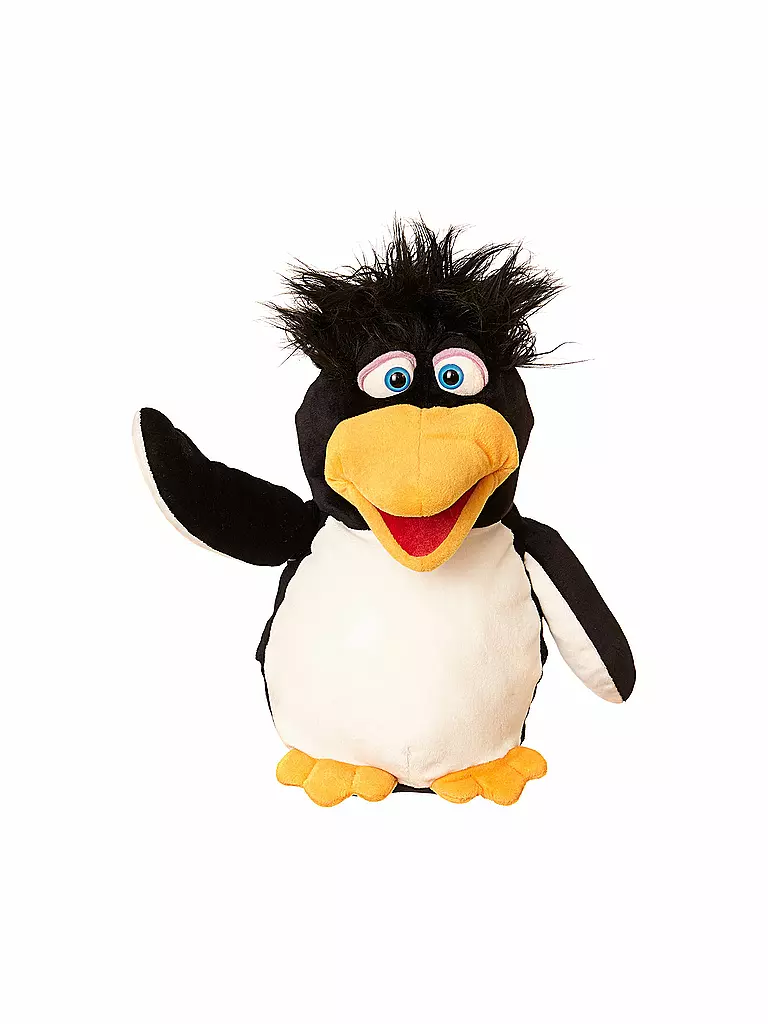 LIVING PUPPETS | Handpuppe - Erwin der Pinguin 34cm  W662 | schwarz