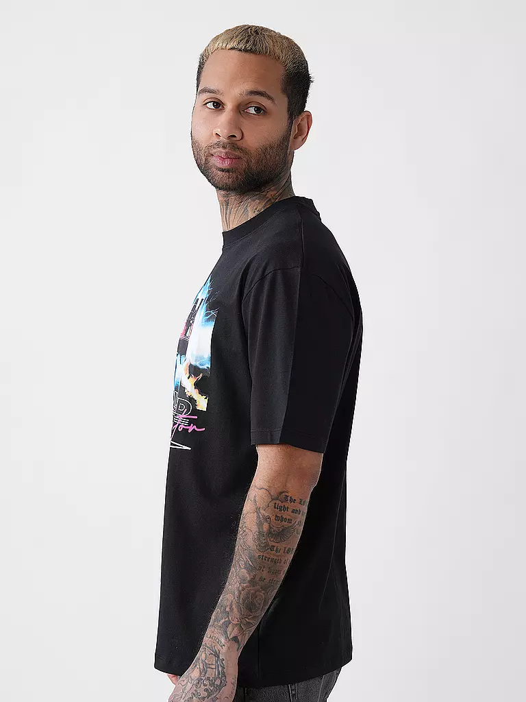 LMTD | T-Shirt NLMFIDAS BACKTOTHEFUTURE | schwarz