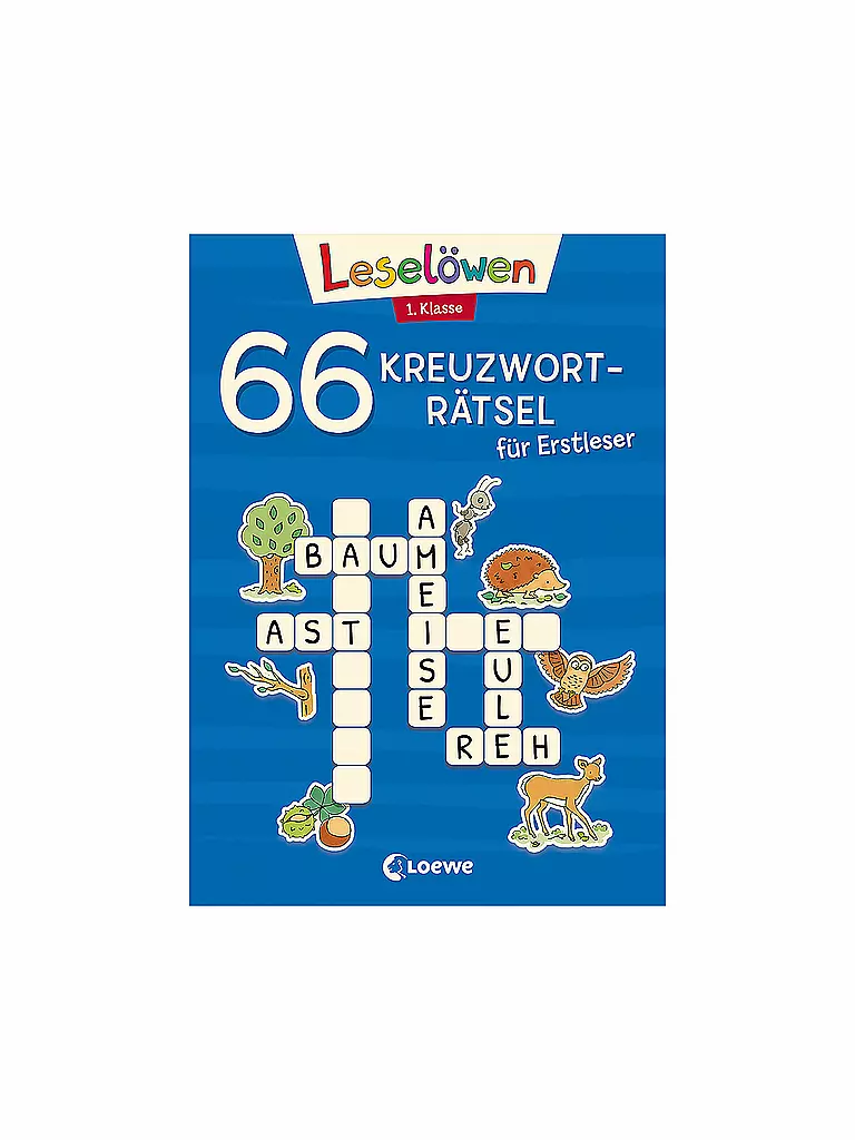 LOEWE VERLAG | Buch - 66 Kreuzworträtsel für Erstleser - 1.Klasse (blau) | keine Farbe
