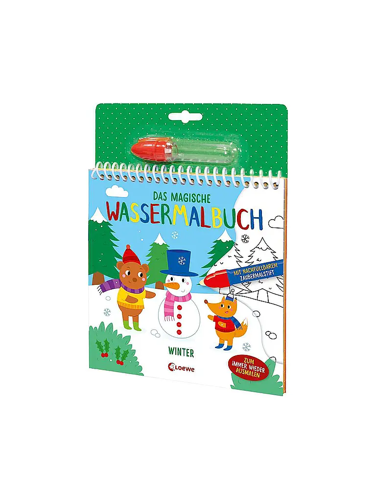 LOEWE VERLAG | Buch - Das magische Wassermalbuch - Winter | bunt