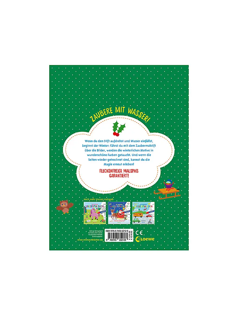 LOEWE VERLAG | Buch - Das magische Wassermalbuch - Winter | bunt