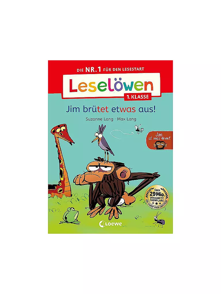 LOEWE VERLAG | Buch - Leselöwen 1. Klasse - Jim ist mies drauf - Jim brütet etwas aus! | keine Farbe