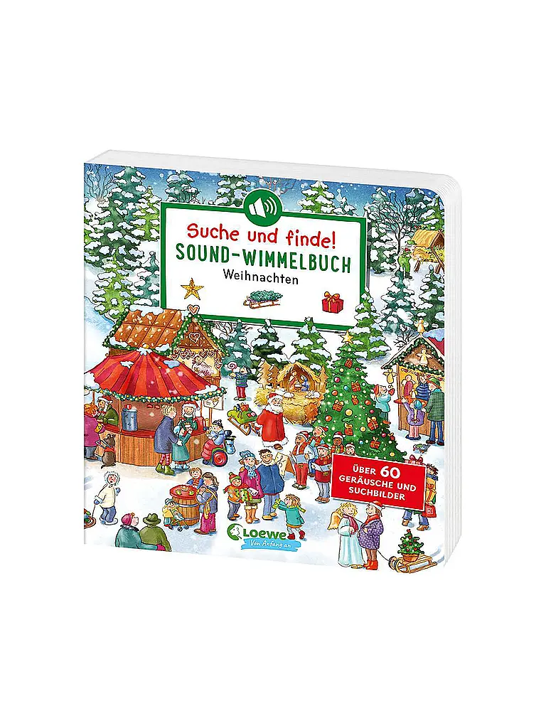 LOEWE VERLAG | Buch - Suche und finde! Sound-Wimmelbuch - Weihnachten  | bunt