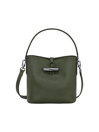 LONGCHAMP | Roseau Schultertasche, Khaki
