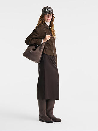 LONGCHAMP | Le Roseau Umhängetasche Medium, Mokka