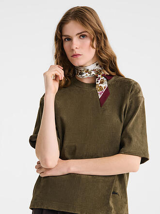 LONGCHAMP | Seidenband Frise Fleurie, Bordeaux