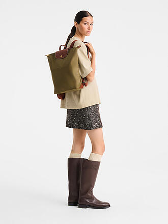 LONGCHAMP | Le Pliage Rucksack Medium, Olive