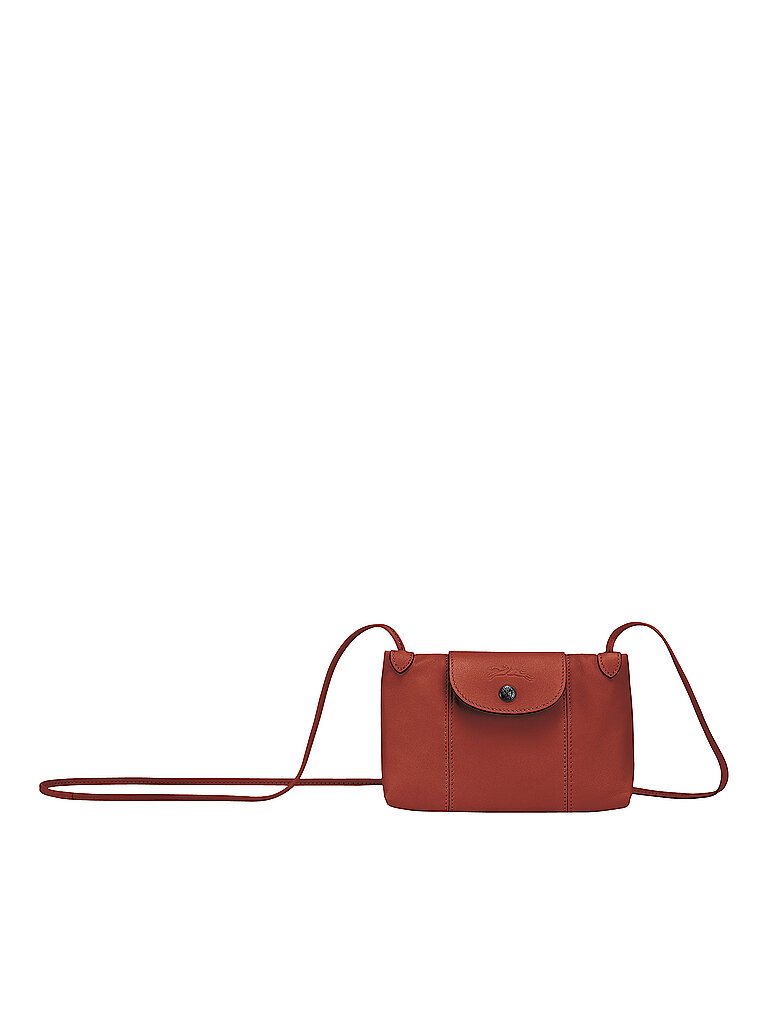 LONGCHAMP Le Pliage Cuir Umhängetasche, Sienna rot