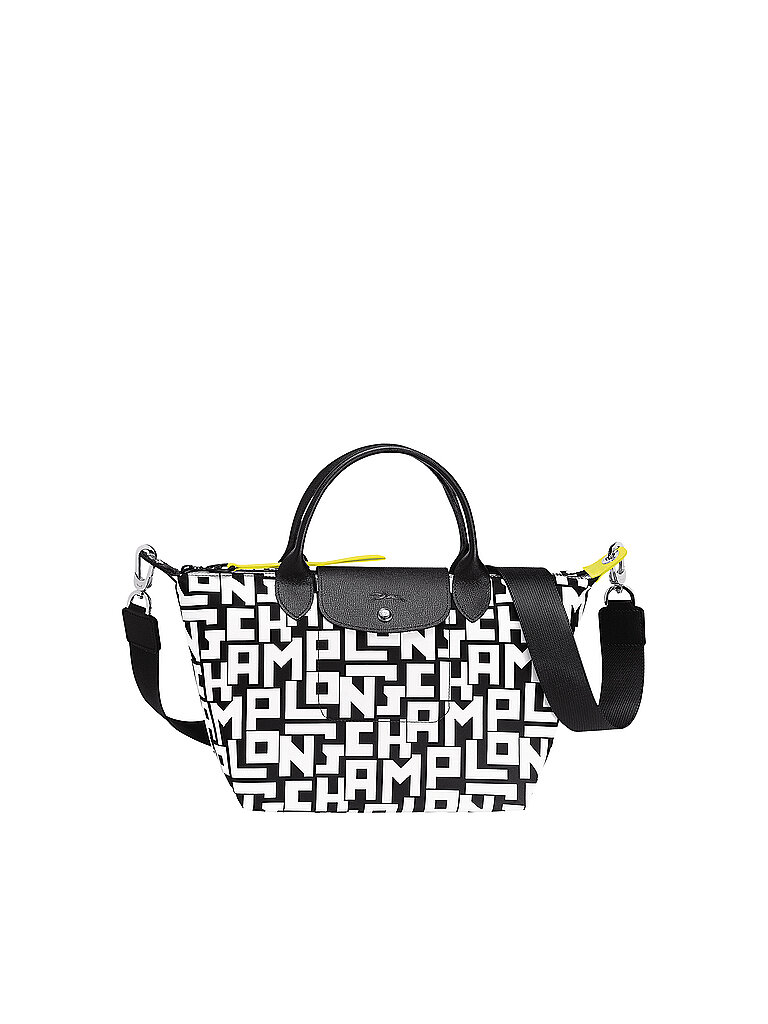 LONGCHAMP Le Pliage Collection Handtasche S, Black / White schwarz