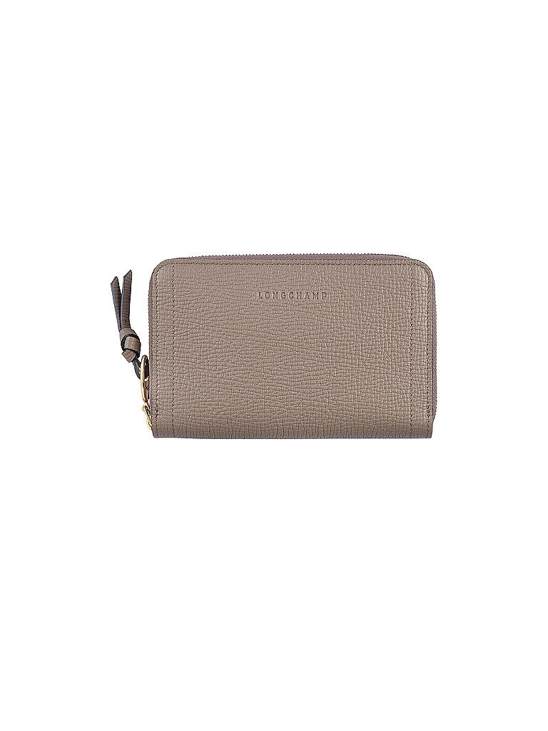 LONGCHAMP Mailbox Brieftasche im Kompaktformat, Taupe grau