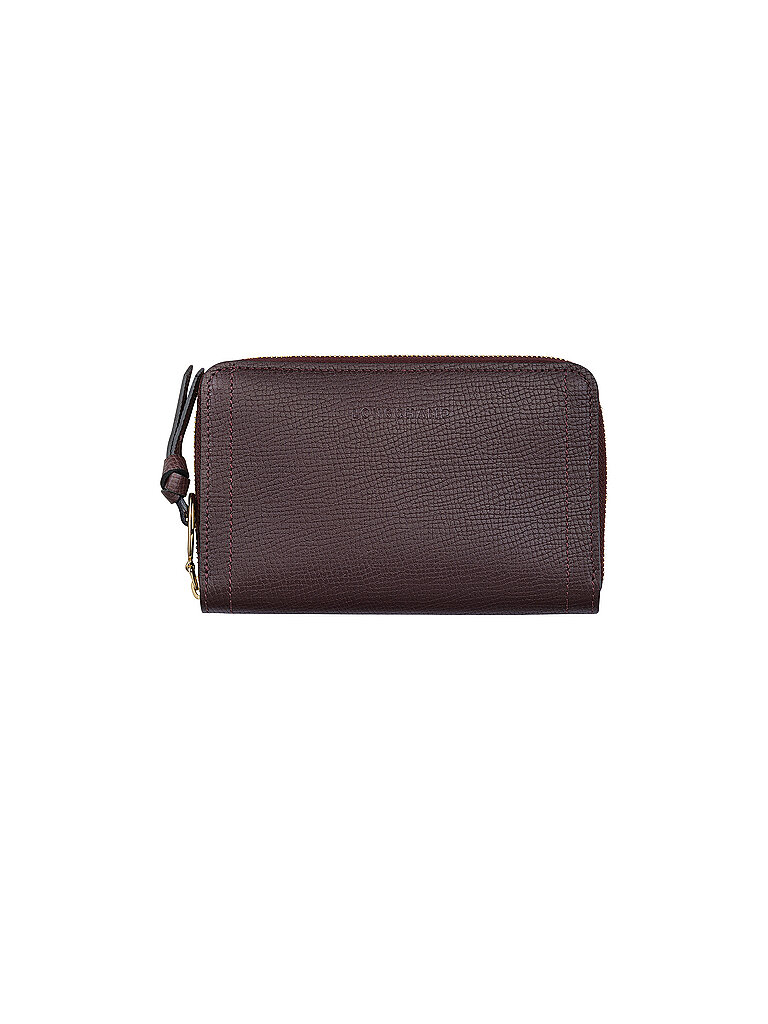 LONGCHAMP Mailbox Brieftasche im Kompaktformat, Aubergine lila