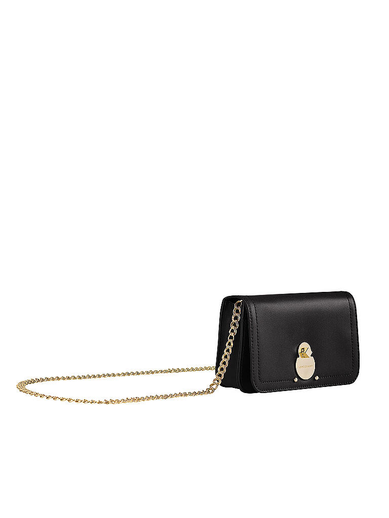 LONGCHAMP | Cavalcade Geldbörse mit Kette, Black  | schwarz