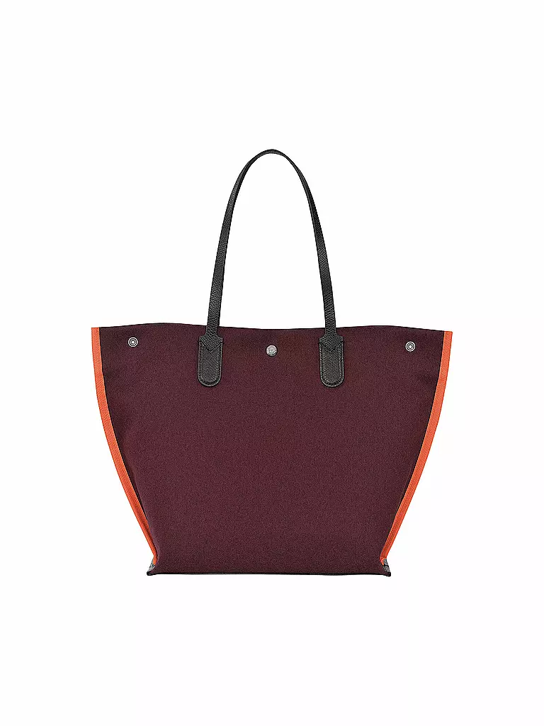 LONGCHAMP | Essential Flanelle Shoulder Bag Large, Burgundy | beere