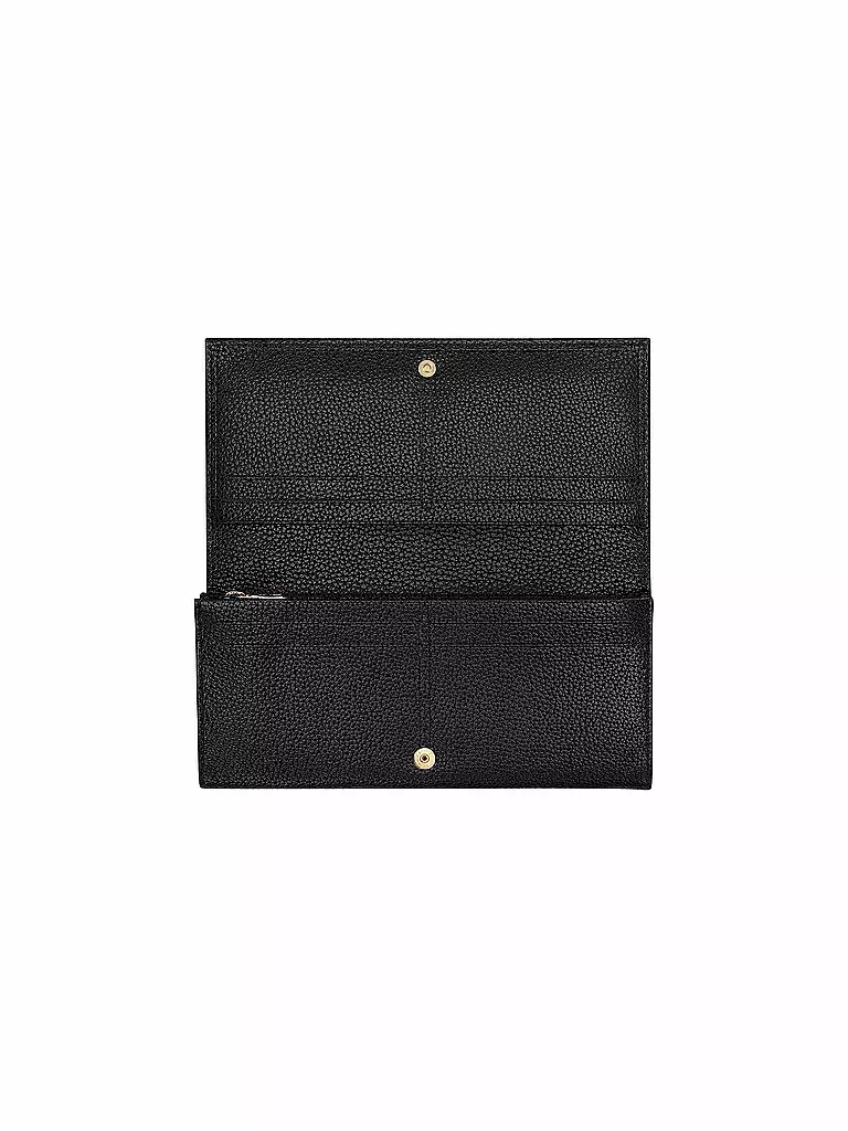LONGCHAMP | Geldbörse Le Foulonné, Noir | creme