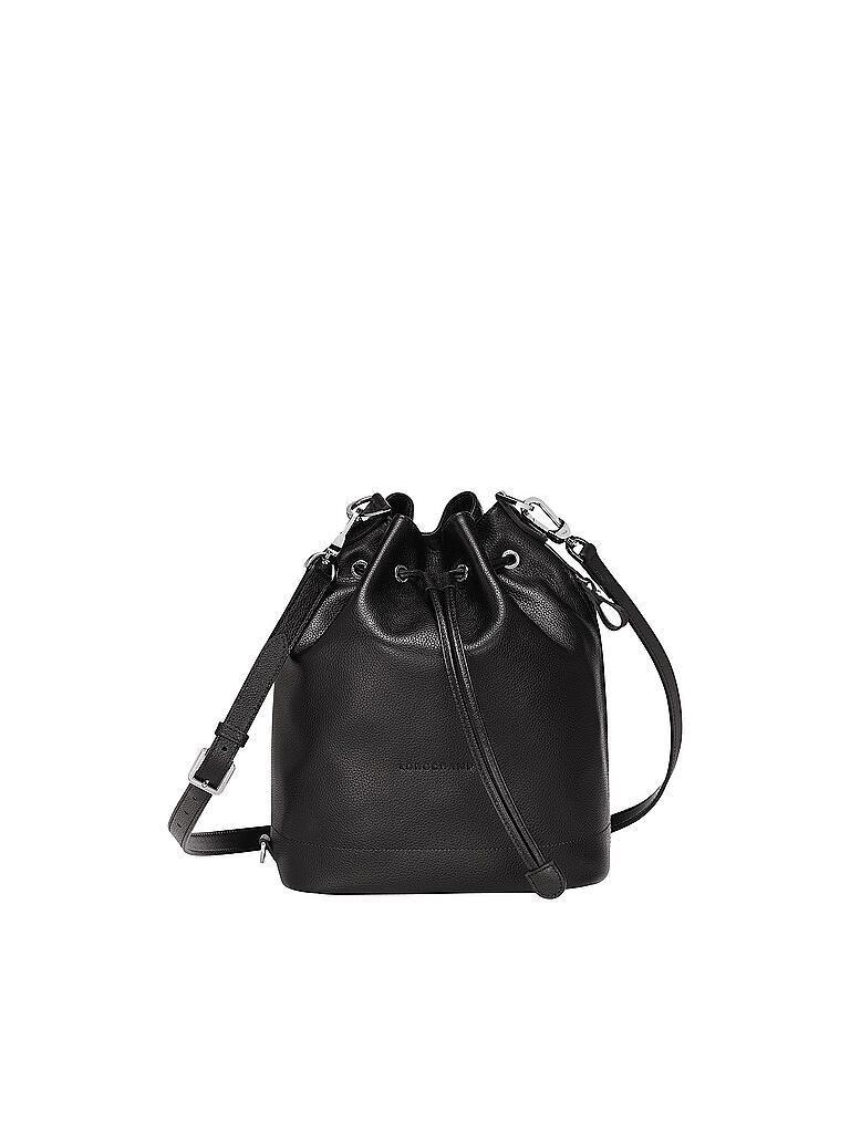 LONGCHAMP | Le Foulonné Beuteltasche M, Black | schwarz