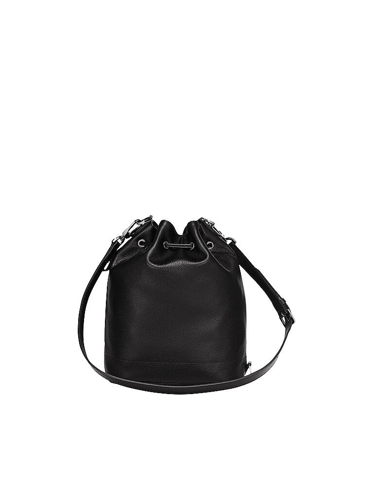 LONGCHAMP | Le Foulonné Beuteltasche M, Black | schwarz