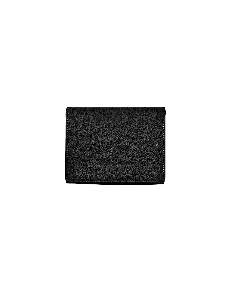 LONGCHAMP | Le Foulonné Brieftasche im Kompaktformat, Black | schwarz
