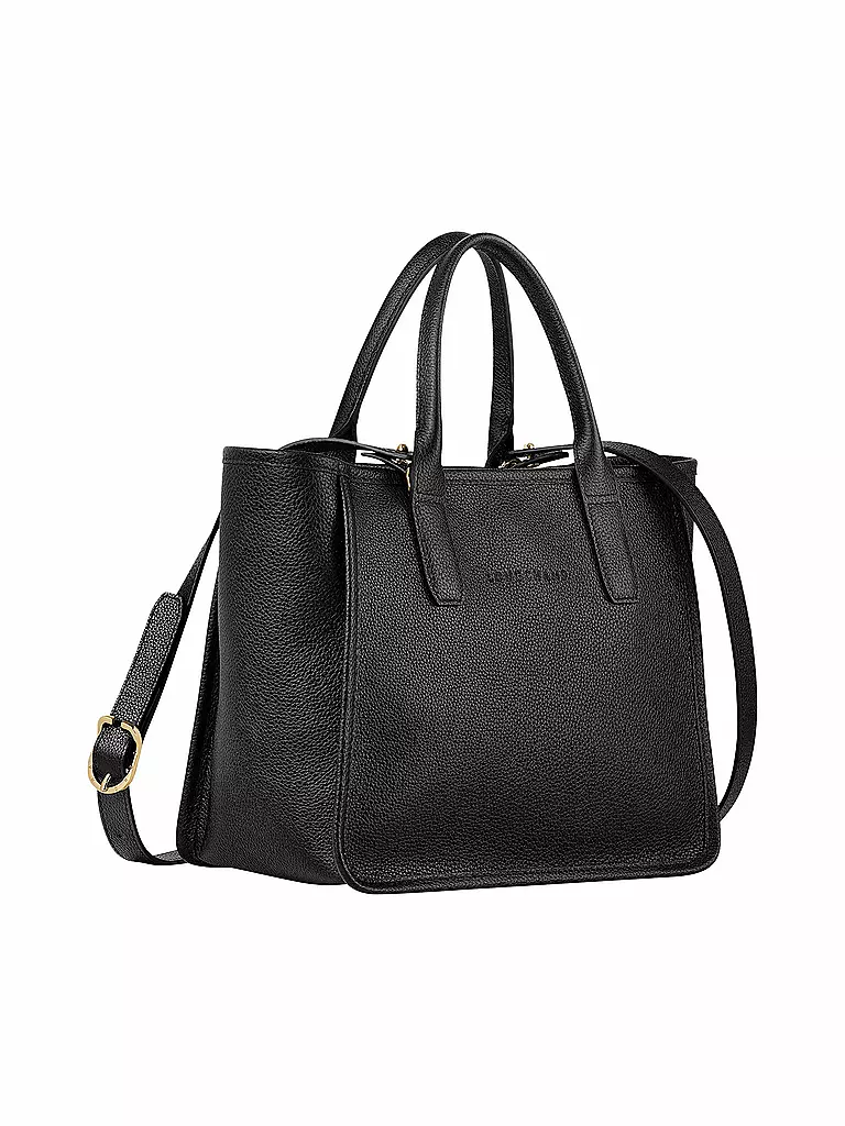 LONGCHAMP | Le Foulonné Henkel-Tasche, Black | schwarz