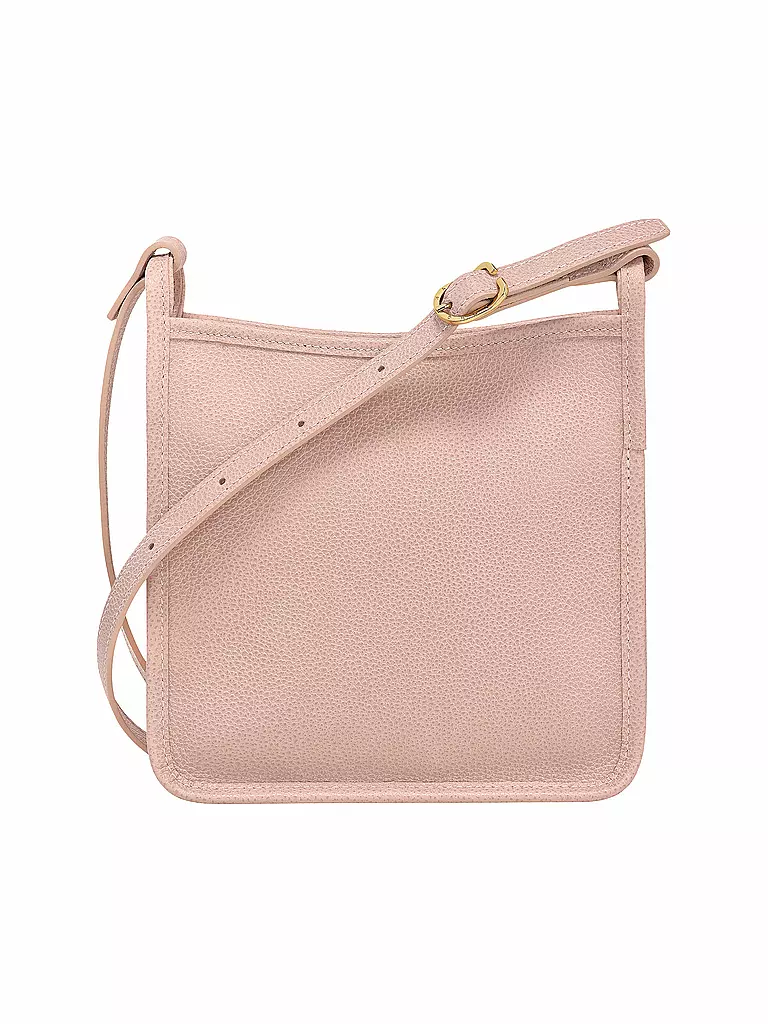 LONGCHAMP | Le Foulonné Umhängetasche mit Reißverschluss Small, Nude | rot