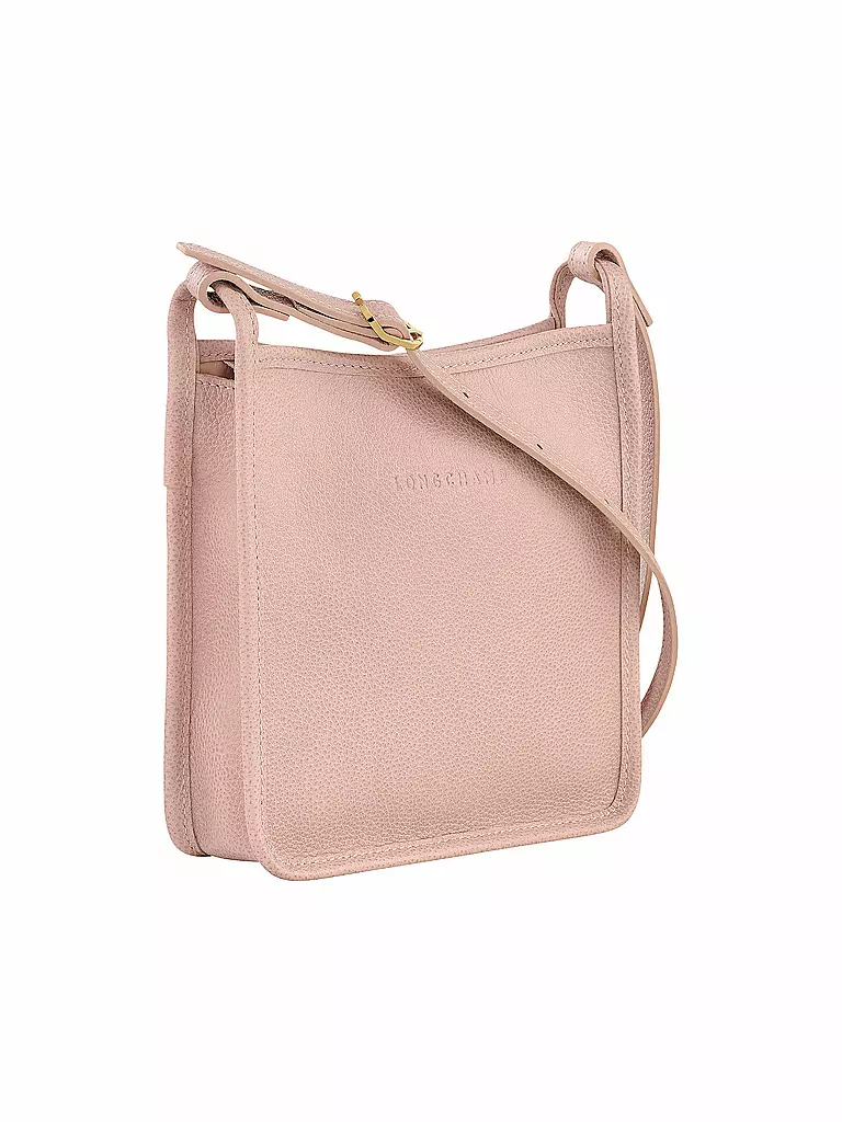 LONGCHAMP | Le Foulonné Umhängetasche mit Reißverschluss Small, Nude | rot
